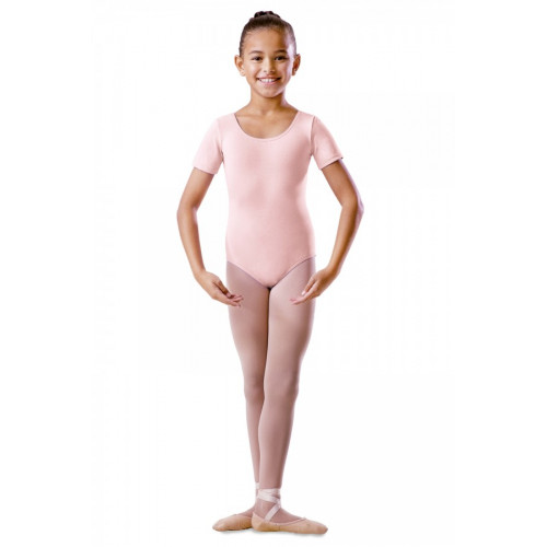 Body Danza bambine Bloch a maniche corte rosa