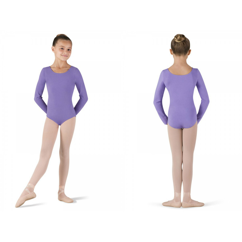 Body Petit Bloch lilla fronte/retro