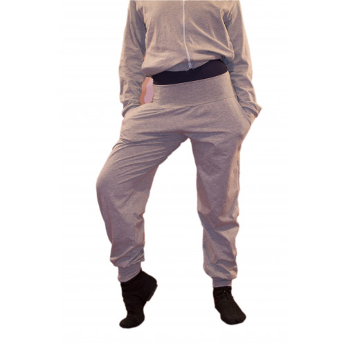 Pantalone con semplice con fascia in vita alta